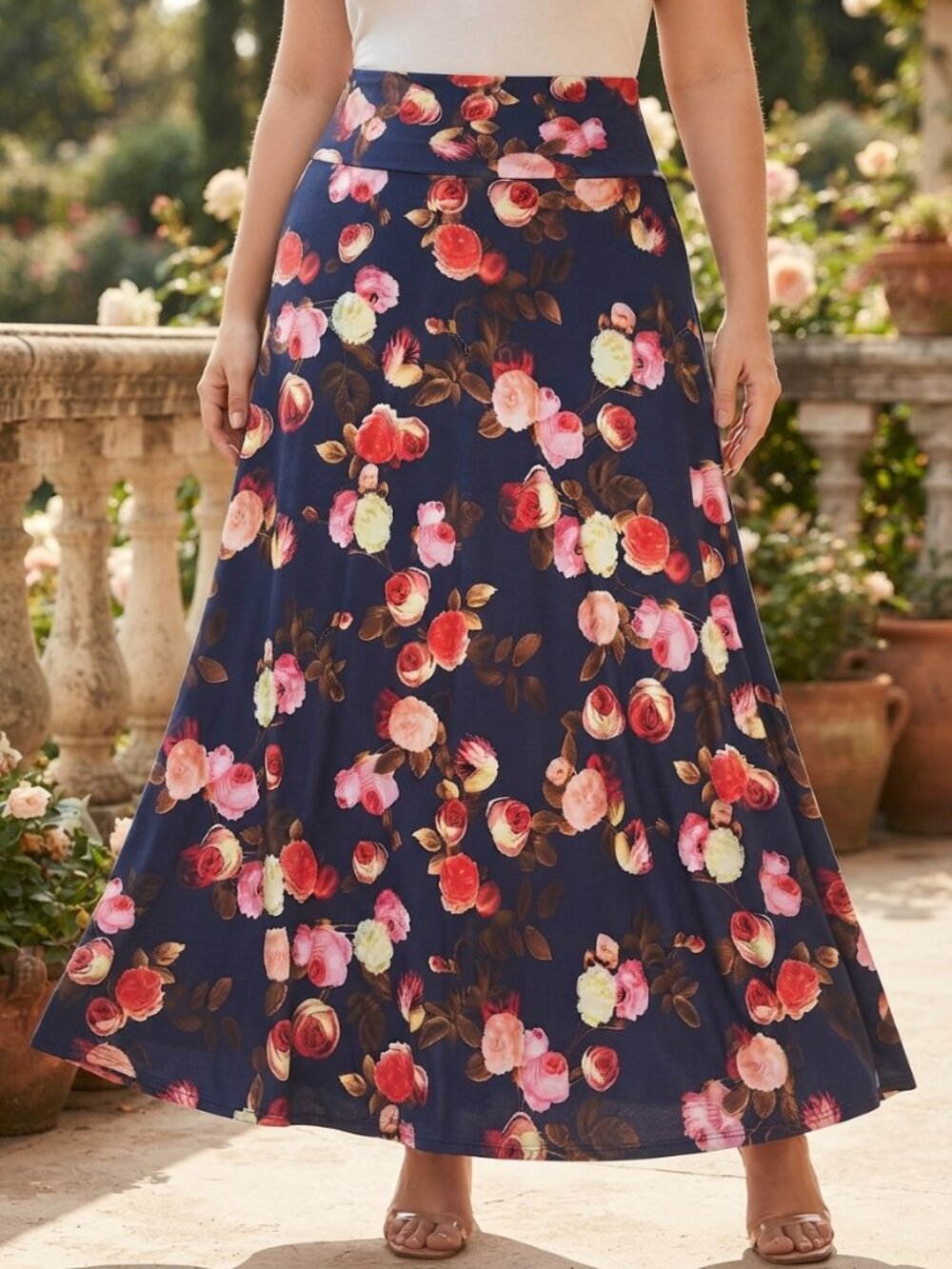 Lula Roe Floral Maxi Skirt